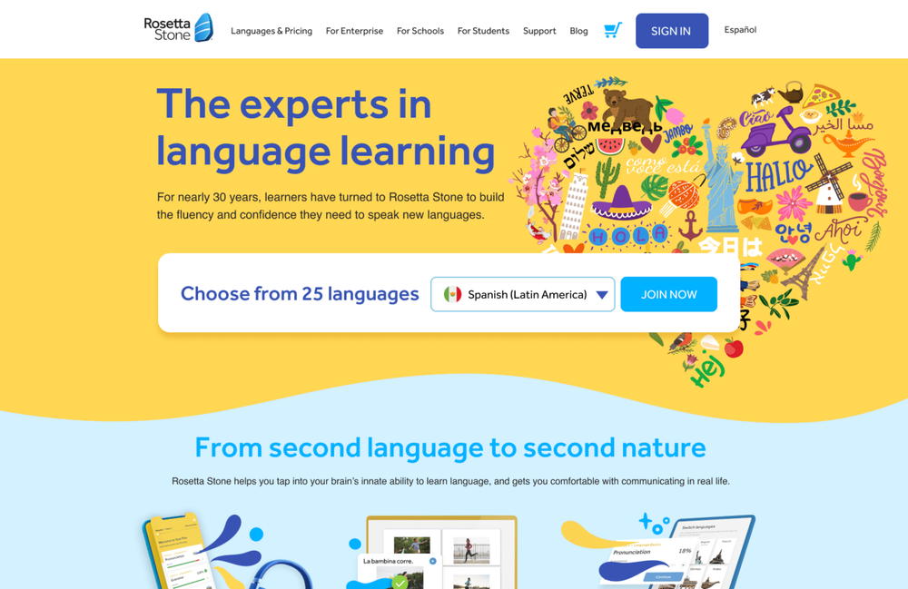 Modernizing Rosetta Stone’s Website With a Clear Trial Path